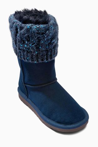 Knitted Pull-On Boots (Older Girls)